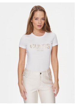Guess T-Shirt Bold W4RI29 J1314 Biały Slim Fit ze sklepu MODIVO w kategorii Bluzki damskie - zdjęcie 168651236