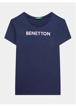 United Colors Of Benetton T-Shirt 3096C10D2 Granatowy Regular Fit ze sklepu MODIVO w kategorii T-shirty chłopięce - zdjęcie 168651505