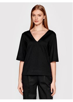 Sisley T-Shirt 3I1XL4161 Czarny Relaxed Fit ze sklepu MODIVO w kategorii Bluzki damskie - zdjęcie 168651849
