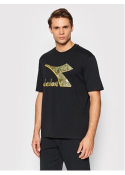 Diadora T-Shirt Shield 102.177748 Czarny Regular Fit ze sklepu MODIVO w kategorii T-shirty męskie - zdjęcie 168651988
