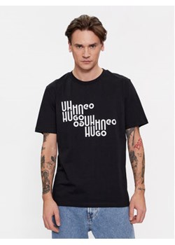 Hugo T-Shirt Davalon 50504936 Czarny Regular Fit ze sklepu MODIVO w kategorii T-shirty męskie - zdjęcie 168652216