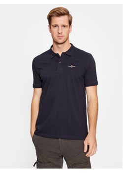 Aeronautica Militare Polo 232PO1430P178 Granatowy Regular Fit ze sklepu MODIVO w kategorii T-shirty męskie - zdjęcie 168652325