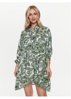 TWINSET Sukienka koszulowa 231LM2PAA Zielony Relaxed Fit ze sklepu MODIVO w kategorii Sukienki - zdjęcie 168652607