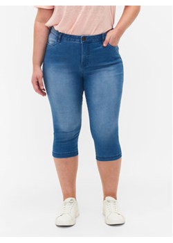 Zizzi Szorty jeansowe O10305H Niebieski Slim Fit ze sklepu MODIVO w kategorii Szorty - zdjęcie 168653148