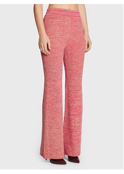 Remain Spodnie dzianinowe Soleima Knit RM1678 Różowy Slim Fit ze sklepu MODIVO w kategorii Spodnie damskie - zdjęcie 168653196