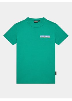 Napapijri T-Shirt NP0A4HGN D Zielony Regular Fit ze sklepu MODIVO w kategorii T-shirty chłopięce - zdjęcie 168653435