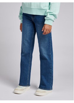 Lee Spodnie materiałowe Carol Straight LEG5001 Granatowy Regular Fit ze sklepu MODIVO w kategorii Spodnie chłopięce - zdjęcie 168653458