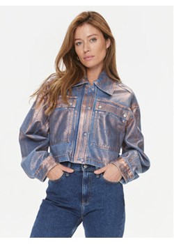 Calvin Klein Jeans Kurtka jeansowa J20J222203 Niebieski Cropped Fit ze sklepu MODIVO w kategorii Kurtki damskie - zdjęcie 168653575
