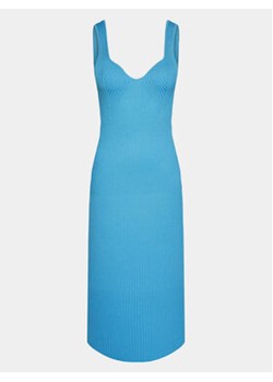 Gina Tricot Sukienka dzianinowa 19485 Niebieski Slim Fit ze sklepu MODIVO w kategorii Sukienki - zdjęcie 168653668