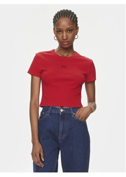 Hugo T-Shirt Deluisa_1 50508636 Czerwony Slim Fit ze sklepu MODIVO w kategorii Bluzki damskie - zdjęcie 168654217