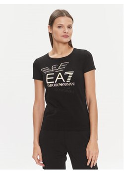 EA7 Emporio Armani T-Shirt 3DTT30 TJFKZ 1200 Czarny Slim Fit ze sklepu MODIVO w kategorii Bluzki damskie - zdjęcie 168654618