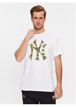 47 Brand T-Shirt New York Yankees BB017TEMECH589889WW Beżowy Regular Fit ze sklepu MODIVO w kategorii T-shirty męskie - zdjęcie 168654736