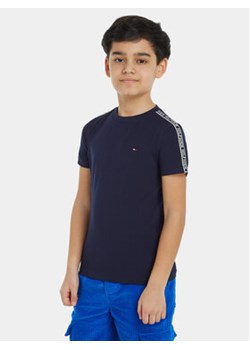 Tommy Hilfiger T-Shirt Tape KB0KB08782 M Granatowy Regular Fit ze sklepu MODIVO w kategorii T-shirty chłopięce - zdjęcie 168654987