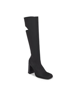 Calvin Klein Jeans Kozaki Long Heel Zip Boot Cut Out Edgy YW0YW01253 Czarny ze sklepu MODIVO w kategorii Kozaki damskie - zdjęcie 168655026