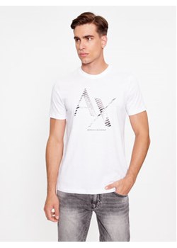 Armani Exchange T-Shirt 6RZTKD ZJBYZ 1100 Biały Regular Fit ze sklepu MODIVO w kategorii T-shirty męskie - zdjęcie 168655217