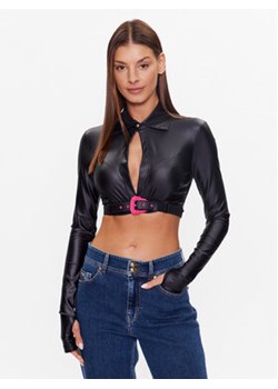 Versace Jeans Couture Bluzka 74HAH214 Czarny Regular Fit ze sklepu MODIVO w kategorii Koszule damskie - zdjęcie 168655386