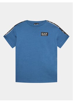 EA7 Emporio Armani T-Shirt 3RBT56 BJ02Z 1534 Niebieski Regular Fit ze sklepu MODIVO w kategorii T-shirty chłopięce - zdjęcie 168655696