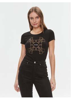 Guess T-Shirt W4RI35 J1314 Czarny Slim Fit ze sklepu MODIVO w kategorii Bluzki damskie - zdjęcie 168655858