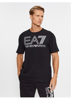 EA7 Emporio Armani T-Shirt 6RPT03 PJFFZ 1200 Czarny Regular Fit ze sklepu MODIVO w kategorii T-shirty męskie - zdjęcie 168656219