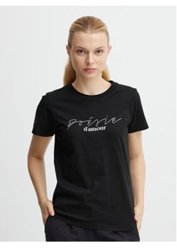 ICHI T-Shirt 20118084 Czarny Regular Fit ze sklepu MODIVO w kategorii Bluzki damskie - zdjęcie 168656459