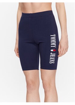Tommy Jeans Szorty sportowe DW0DW15643 Granatowy Skinny Fit ze sklepu MODIVO w kategorii Szorty - zdjęcie 168656549