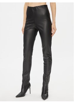 Bruuns Bazaar Spodnie z imitacji skóry Christa BBW3601 Czarny Slim Fit ze sklepu MODIVO w kategorii Spodnie damskie - zdjęcie 168656727