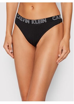 Calvin Klein Underwear Stringi Ultimate 000QD3636E Czarny ze sklepu MODIVO w kategorii Majtki damskie - zdjęcie 168656826
