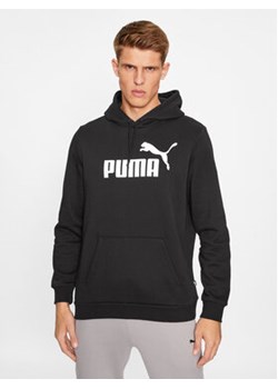 Puma Bluza Ess Big Logo 586686 Czarny Regular Fit ze sklepu MODIVO w kategorii Bluzy męskie - zdjęcie 168657545