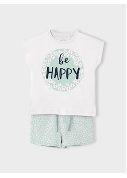 NAME IT Komplet t-shirt i spodenki 13200563 Biały Regular Fit ze sklepu MODIVO w kategorii Komplety niemowlęce - zdjęcie 168657645
