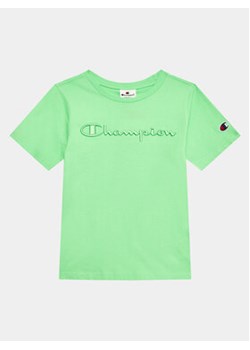 Champion T-Shirt 306349 Zielony Regular Fit ze sklepu MODIVO w kategorii T-shirty chłopięce - zdjęcie 168657926