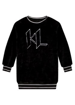 Karl Lagerfeld Kids Sukienka codzienna Z12229 S Czarny Regular Fit ze sklepu MODIVO w kategorii Sukienki dziewczęce - zdjęcie 168657929