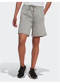 adidas Szorty sportowe ALL SZN Fleece Shorts HC8843 Szary Regular Fit ze sklepu MODIVO w kategorii Szorty - zdjęcie 168658639