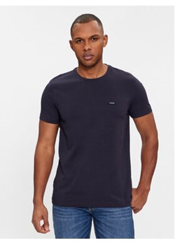 Calvin Klein T-Shirt K10K112724 Granatowy Slim Fit ze sklepu MODIVO w kategorii T-shirty męskie - zdjęcie 168658655