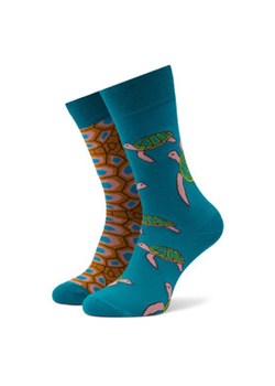 Funny Socks Skarpety wysokie unisex Turtle SM1/21 Niebieski ze sklepu MODIVO w kategorii Skarpetki damskie - zdjęcie 168658907