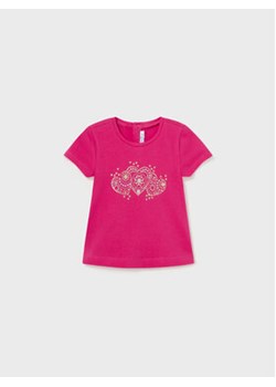 Mayoral T-Shirt 105 Różowy Regular Fit ze sklepu MODIVO w kategorii Koszulki niemowlęce - zdjęcie 168659188