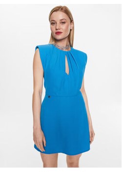 Kontatto Sukienka koktajlowa NO1006 Niebieski Slim Fit ze sklepu MODIVO w kategorii Sukienki - zdjęcie 168659516