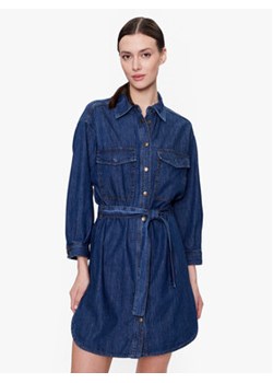 Sisley Sukienka jeansowa 4FU6LV039 Granatowy Regular Fit ze sklepu MODIVO w kategorii Sukienki - zdjęcie 168659606