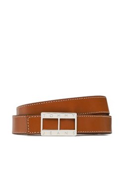 Tommy Jeans Pasek Damski Tjw Heritage Leather 2.5 AW0AW14073 Brązowy ze sklepu MODIVO w kategorii Paski damskie - zdjęcie 168659619