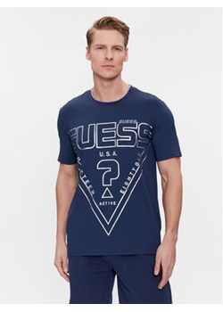 Guess T-Shirt Lugh Z4RI07 KC220 Niebieski Slim Fit ze sklepu MODIVO w kategorii T-shirty męskie - zdjęcie 168659928