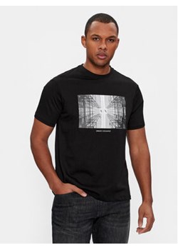 Armani Exchange T-Shirt 3DZTHV ZJBYZ 1200 Czarny Regular Fit ze sklepu MODIVO w kategorii T-shirty męskie - zdjęcie 168660599