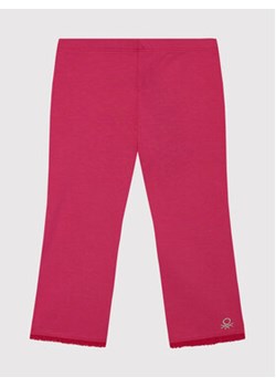 United Colors Of Benetton Legginsy 3MT1I0820 D Różowy Slim Fit ze sklepu MODIVO w kategorii Spodnie dziewczęce - zdjęcie 168660875