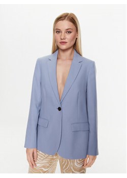 Calvin Klein Marynarka Essential Tailored K20K205187 Niebieski Regular Fit ze sklepu MODIVO w kategorii Marynarki damskie - zdjęcie 168661627