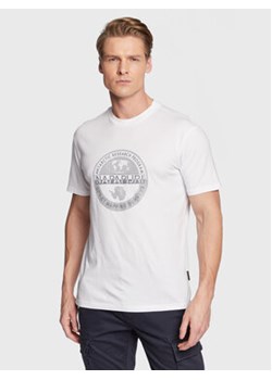 Napapijri T-Shirt S-Bollo NP0A4H9K Biały Regular Fit ze sklepu MODIVO w kategorii T-shirty męskie - zdjęcie 168661959