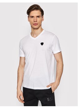EA7 Emporio Armani T-Shirt 8NPT13 PJNQZ 1100 Biały Regular Fit ze sklepu MODIVO w kategorii T-shirty męskie - zdjęcie 168662359