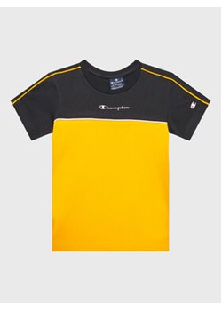 Champion T-Shirt Piping Block 306148 Żółty Regular Fit ze sklepu MODIVO w kategorii T-shirty chłopięce - zdjęcie 168662376