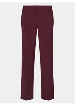 Gina Tricot Spodnie materiałowe 13672 Bordowy Regular Fit ze sklepu MODIVO w kategorii Spodnie damskie - zdjęcie 168663015