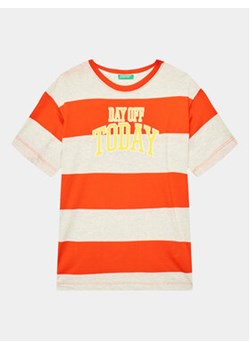United Colors Of Benetton T-Shirt 3ZNBC10BN Czerwony Regular Fit ze sklepu MODIVO w kategorii T-shirty chłopięce - zdjęcie 168663336