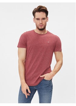 Tommy Jeans T-Shirt Jaspe DM0DM09586 Czerwony Slim Fit ze sklepu MODIVO w kategorii T-shirty męskie - zdjęcie 168663455