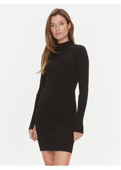 Calvin Klein Sukienka dzianinowa Iconic K20K206119 Czarny Slim Fit ze sklepu MODIVO w kategorii Sukienki - zdjęcie 168663619