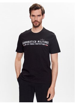 Aeronautica Militare T-Shirt 231TS1942J538 Czarny Regular Fit ze sklepu MODIVO w kategorii T-shirty męskie - zdjęcie 168663705